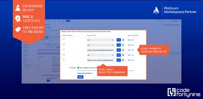 Version Sync for Jira (Cross-Project Version & Release Sync) — Atlassian plugin
