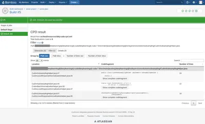 View CPD (copy/paste detector) — Atlassian plugin