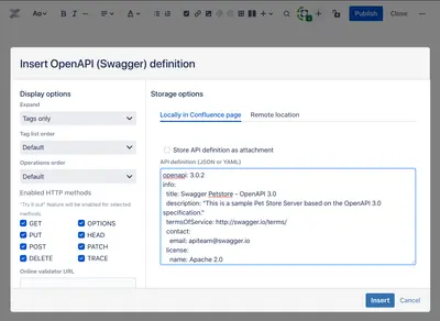 Visualize OpenAPI (Swagger) documentation — Atlassian plugin
