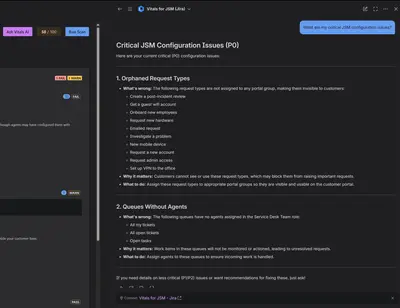Vitals for JSM — Atlassian plugin