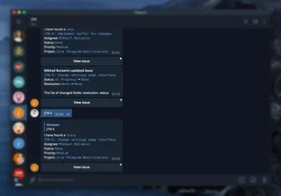 Vivid Connector for Jira and Telegram — Atlassian plugin