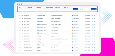 Who Deleted My Issues? (Work item restorer & back up) — Atlassian plugin