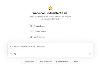 WorkshopIQ — Atlassian plugin