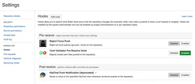 yaml-validator-hook — Atlassian plugin