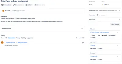 Zoho Desk for Jira — Atlassian plugin