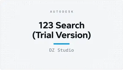 123 Search (Trial Version) — Autodesk plugin