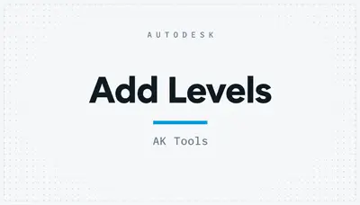 Add Levels — Autodesk plugin