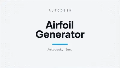 Airfoil Generator — Autodesk plugin
