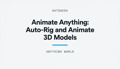 Animate Anything: Auto-Rig and Animate 3D Models — Autodesk plugin