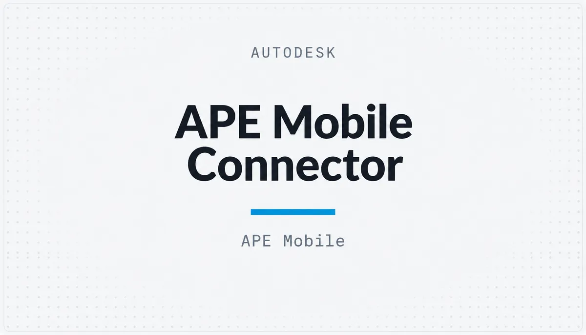 APE Mobile Connector — cover image