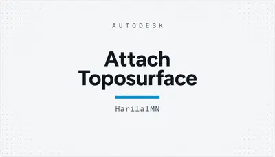 Attach Toposurface — Autodesk plugin