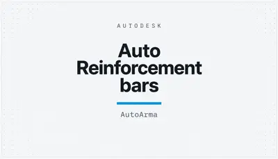 Auto Reinforcement bars — Autodesk plugin