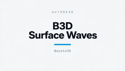 B3D Surface Waves — Autodesk plugin