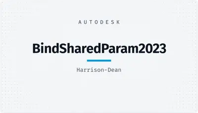 BindSharedParam2023 — Autodesk plugin
