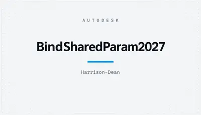 BindSharedParam2027 — Autodesk plugin