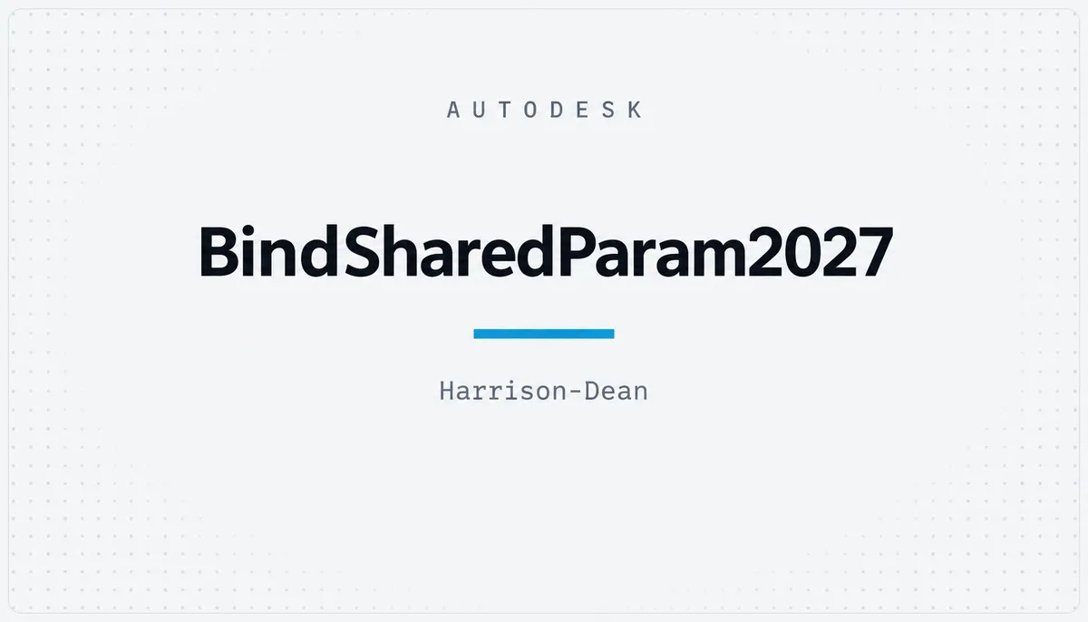 BindSharedParam2027 — cover image