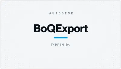 BoQExport — Autodesk plugin