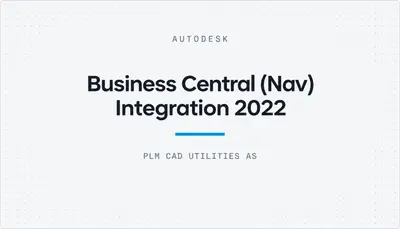 Business Central (Nav) Integration 2022 — Autodesk plugin