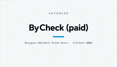 ByCheck (paid) — Autodesk plugin