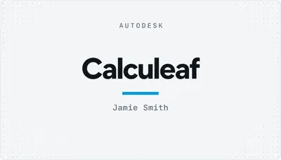 Calculeaf — Autodesk plugin