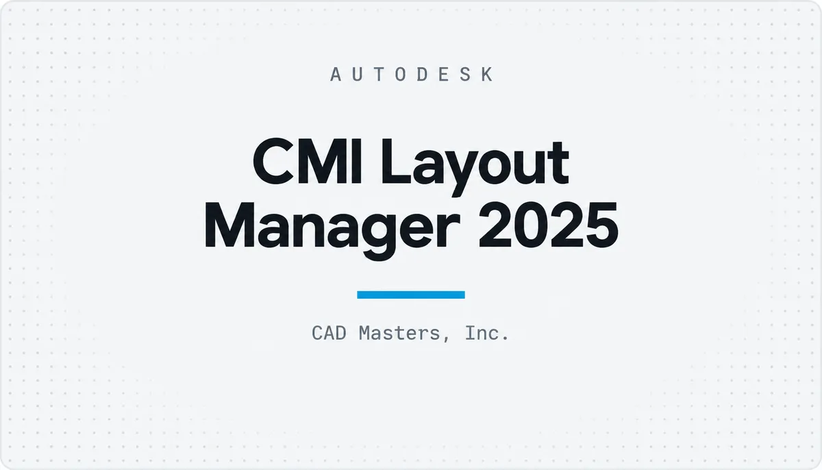 CMI Layout Manager 2025 — cover image