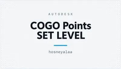 COGO Points SET LEVEL — Autodesk plugin