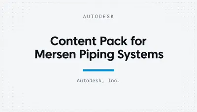 Content Pack for Mersen Piping Systems — Autodesk plugin