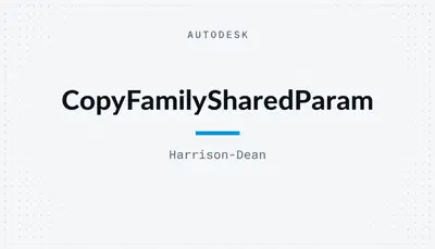 CopyFamilySharedParam — Autodesk plugin