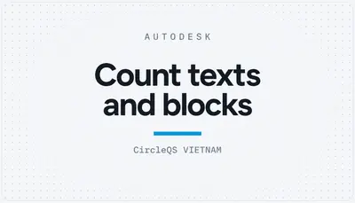 Count texts and blocks — Autodesk plugin