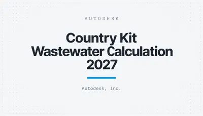 Country Kit Wastewater Calculation 2027 — Autodesk plugin