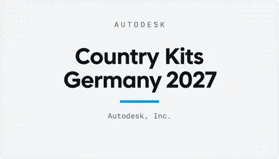 Country Kits Germany 2027 — Autodesk plugin