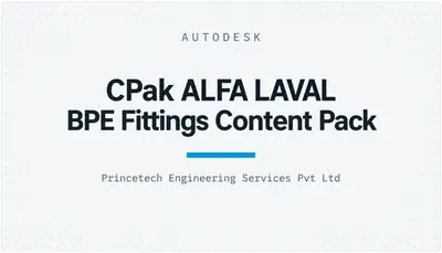 CPak ALFA LAVAL BPE Fittings Content Pack — Autodesk plugin