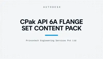 CPak API 6A FLANGE SET CONTENT PACK — Autodesk plugin