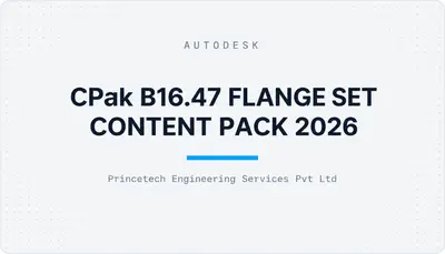CPak B16.47 FLANGE SET CONTENT PACK 2026 — Autodesk plugin