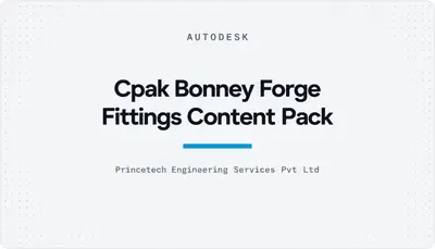 Cpak Bonney Forge Fittings Content Pack — Autodesk plugin