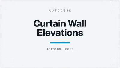 Curtain Wall Elevations — Autodesk plugin