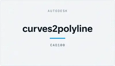 curves2polyline — Autodesk plugin