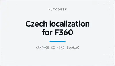 Czech localization for F360 — Autodesk plugin