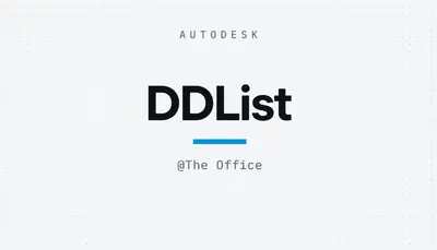 DDList — Autodesk plugin