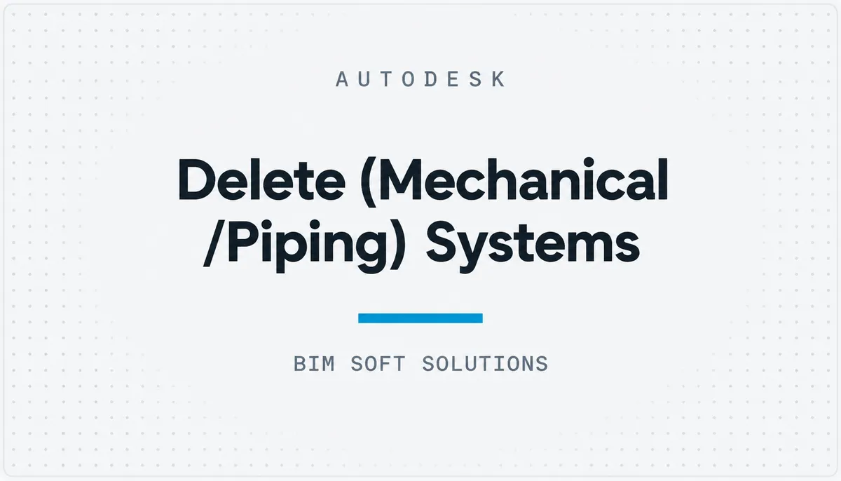 Delete (Mechanical /Piping) Systems — cover image