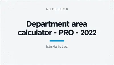 Department area calculator - PRO - 2022 — Autodesk plugin