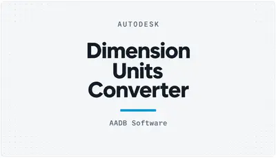 Dimension Units Converter — Autodesk plugin