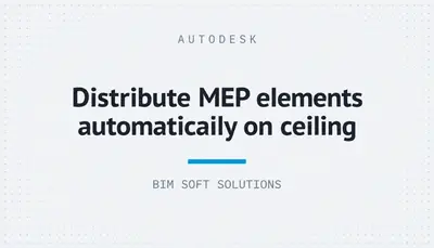 Distribute MEP elements automatically on ceiling — Autodesk plugin