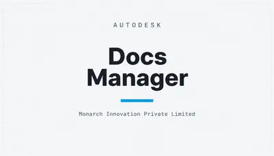 Docs Manager — Autodesk plugin