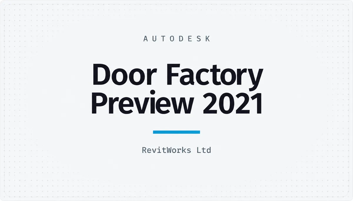 Door Factory Preview 2021 — cover image