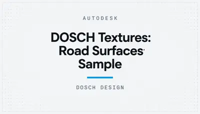 DOSCH Textures: Road Surfaces Sample — Autodesk plugin