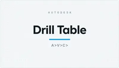Drill Table — Autodesk plugin