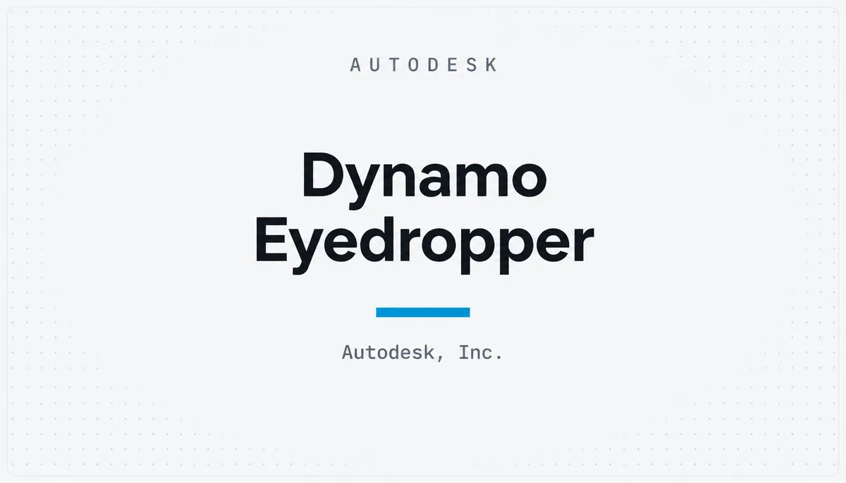 Dynamo Eyedropper — cover image
