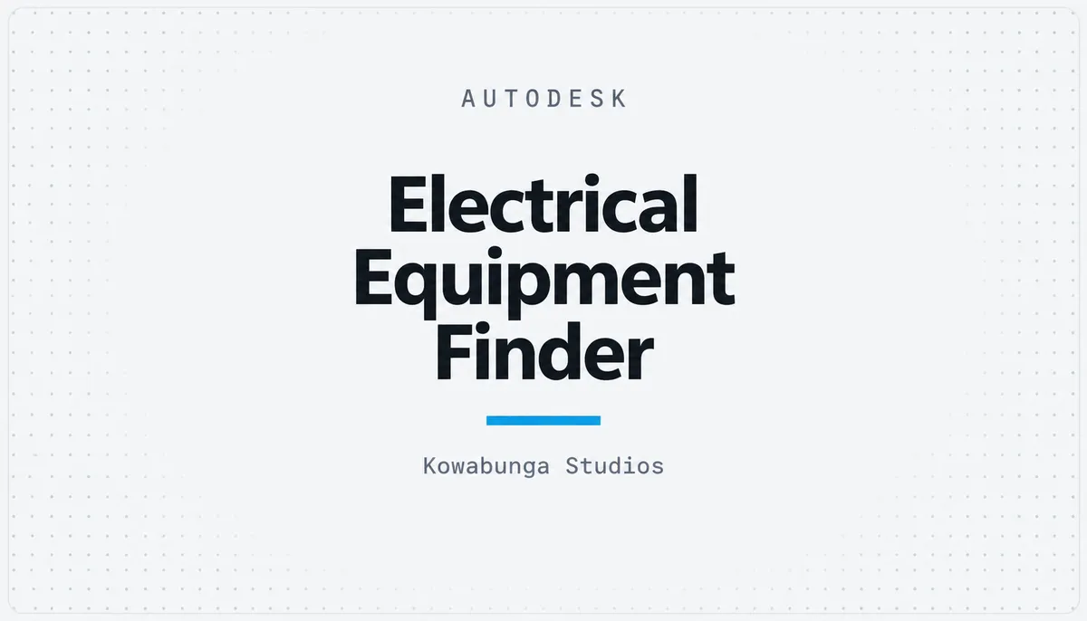 Electrical Equipment Finder — cover image