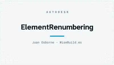 ElementRenumbering — Autodesk plugin